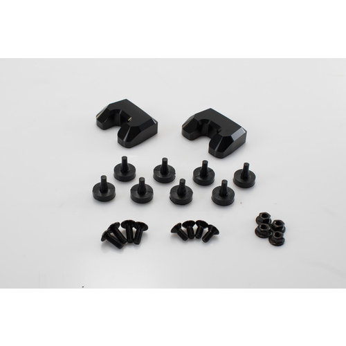 SW-Motech Kit Adattatore per Portapacchi Laterale PRO Nero | Per Valigie Laterali Shad 2