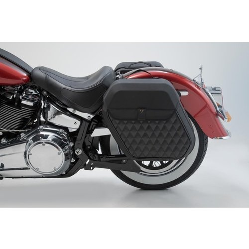 SW-Motech SLH Portapacchi Laterale Destro Harley-Davidson FLDE 1750 ('18-'20) | Nero