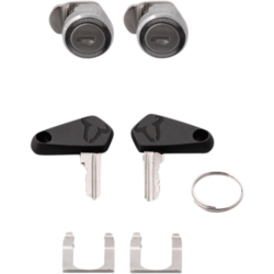 SW-Motech TRAX Lock Set with 2 Locks | Silver