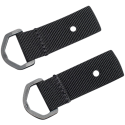 Tie Down Loops for License Plate Strap Set | Black