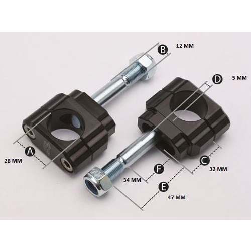 Renthal Bar Mounts 28.6 mm No Offset Risers