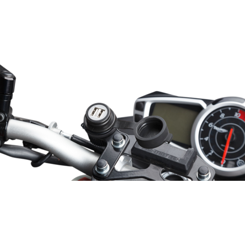 SW-Motech Dubbele USB-Oplaadaansluiting met Kabelboom