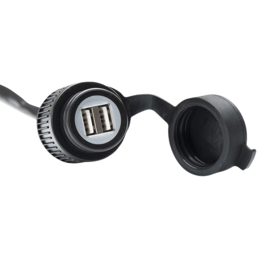SW-Motech Enchufe de Carga Doble USB con Arnés de Cable