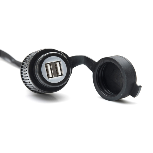 SW-Motech Enchufe de Carga Doble USB con Arnés de Cable