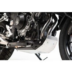 Motorschutz Honda CB 500 X ('19-'21) | Schwarzes Silber