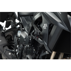 SW-Motech Jeu de Curseurs de Cadre Suzuki GSX-S 750/Z ('17-'22)/Yamaha MT-03 ('16-'19) | Le Noir