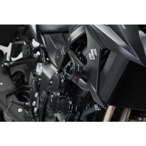 SW-Motech Sturzpad-Set Suzuki GSX-S 750/Z ('17-'22)/Yamaha MT-03 ('16-'19) | Schwarz