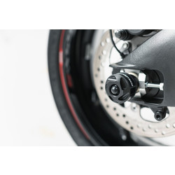 SW-Motech Jeu de Curseurs D'essieu Arrière Honda CBR 1000 RR/Suzuki GSX-S 1000 F/S | Le Noir