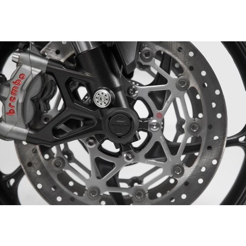 SW-Motech Jeu de Curseurs D'essieu Avant KTM Duke 790/890 R/Super Duke 1290 R/GT/Supermoto 990 R/T | Le Noir