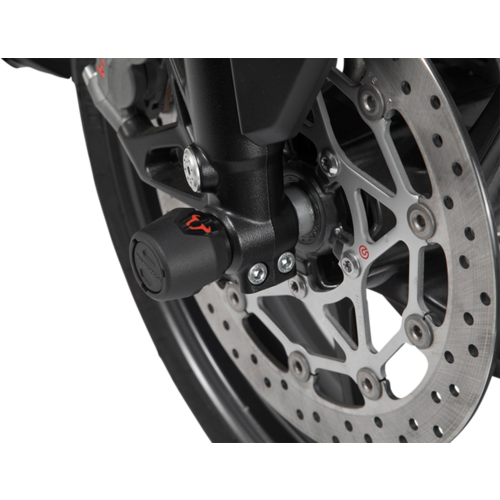SW-Motech Front Axle Slider Set Honda CB 1000 R/R+ ('18-'22) | Black