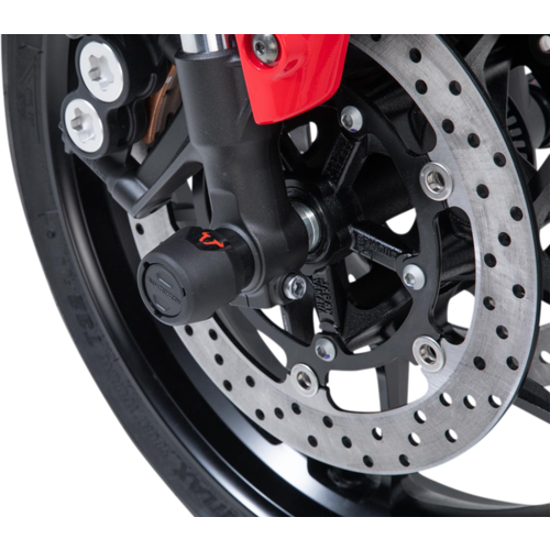 SW-Motech Front Axle Slider Set Yamaha MT-09 Tracer 9/GT ('21-'22) | Black