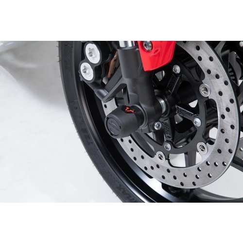 SW-Motech Juego de Deslizadores del eje Delantero Yamaha MT-09 Tracer 9/GT ('21-'22) | Negro