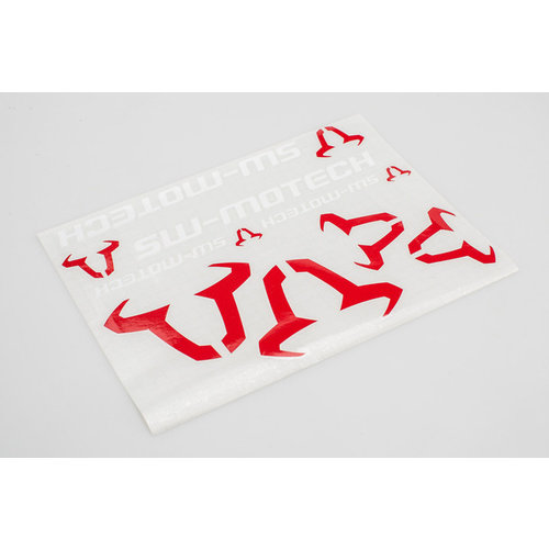 SW-Motech Sticker Bull Set 310x260 mm | Red, White