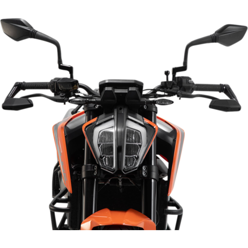 SW-Motech Hebelschützer mit Windschutz KTM Duke 790 L/Duke 890 R/Super Duke 1290 R | Schwarz, Eloxiert
