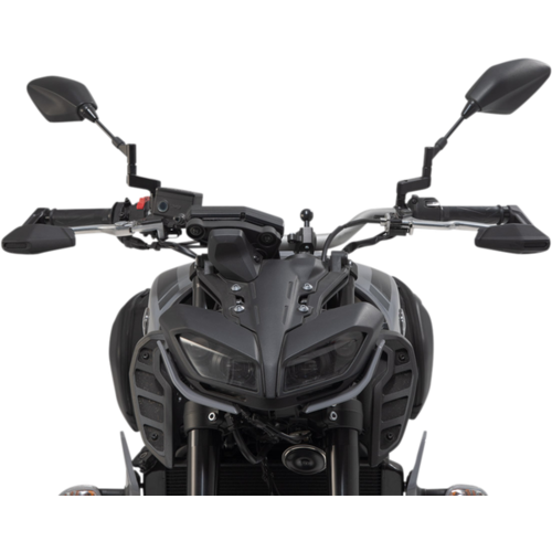 SW-Motech Protège-Levier Avec Protection Contre le Vent Yamaha MT-07/MT-09/SP/MT-10/SP ('16-'22) | Noir, Anodisé