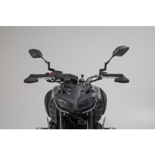 SW-Motech Protectores de Manetas con Protección Contra el Viento Yamaha MT-07/MT-09/SP/MT-10/SP ('16-'22) | Negro, Anodizado