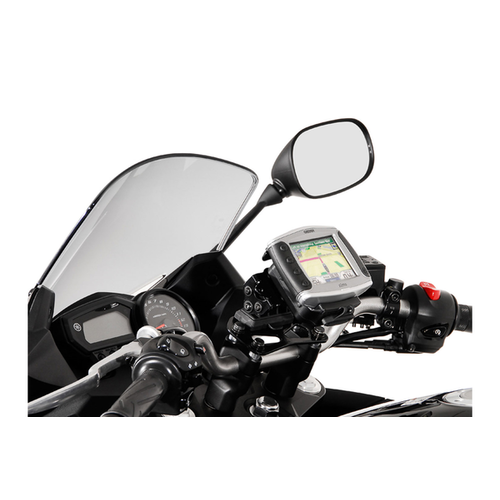 SW-Motech Soporte GPS Para Manillar Yamaha FZ8 S/N/TDM 900/XJ 6/F/Honda CB 1300/F/CB 900 F | Negro