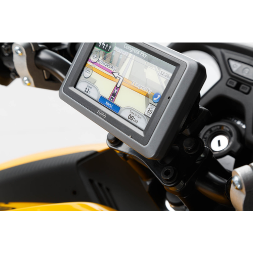 SW-Motech Soporte GPS Para Manillar BMW/Suzuki/Honda | Negro