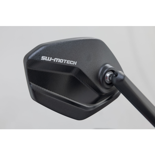 SW-Motech Jeu de Rétroviseurs Sport Court M10x1,25 Yamaha FJ-09 850/GT/MT-03/MT-07/GT/MT-10/SP/SCR 950/XSR 900/700/XV 950 R | Le Noir