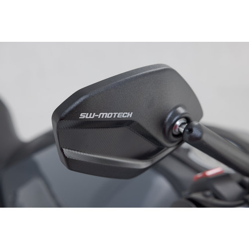 SW-Motech Jeu de Rétroviseurs Sport Court M10x1,25 Yamaha FJ-09 850/GT/MT-03/MT-07/GT/MT-10/SP/SCR 950/XSR 900/700/XV 950 R | Le Noir