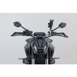 SW-Motech Jeu de Rétroviseurs Sport Court M10x1,25 Yamaha FJ-09 850/GT/MT-03/MT-07/GT/MT-10/SP/SCR 950/XSR 900/700/XV 950 R | Le Noir