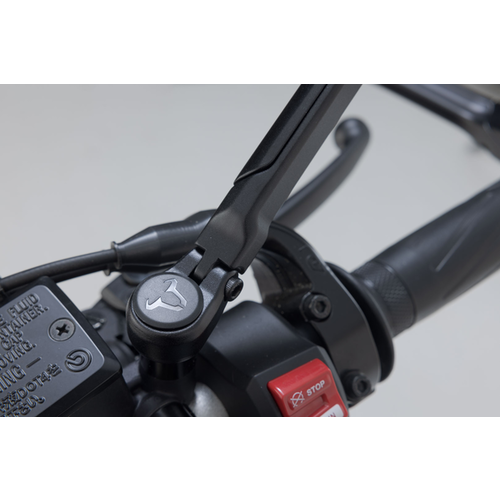 SW-Motech Juego de Espejos Sport Short M10 BMW F 850 GS/F 750 GS/F 900 XR/R 1200 GS/R/RT/RS/R 1250 RT/GS/RS/S 1000 XR/R/RR/R Nine T | Negro