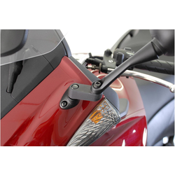 SW-Motech Extensión de Espejo Universal Honda CB 1300 S/CBF 1000/CBR 1000 RR/XL 125 V | Negro