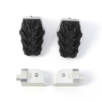 Evolution Voetsteun BMW F 650 GS (800cc) ('08-'10)/F 650 GS/PD ('04-'07)/G 650 GS ('11-'15) | Zwart Zilver