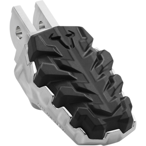 SW-Motech Reposapiés Evolution Honda CB 1000 R/R+/CB 1300 F/S/CB 500 X/F/XL 1000 V/BMW F 650 CS | Negro, Plata