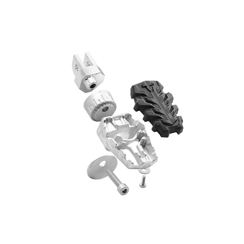 SW-Motech Poggiapiedi Evolution Yamaha MT-09 Tracer 9/GT ('21-'22) | Argento Nero