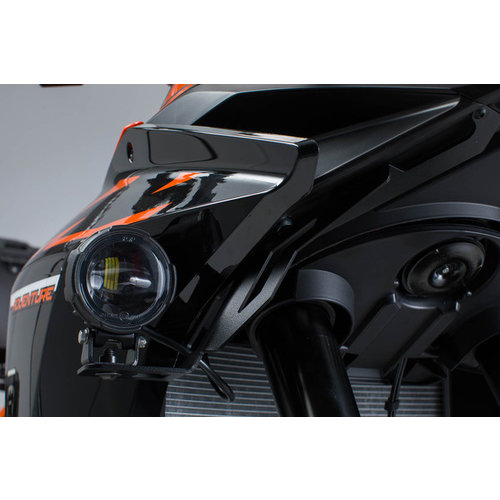 SW-Motech Kit Montaggio Luci KTM Adventure 1190/R ('13-16)/1090/R ('17-18)/1050 ('17-18) | Nero