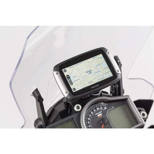 SW-Motech Soporte GPS Para Cabina KTM Adventure 1050/1090/R/1190/R | Negro