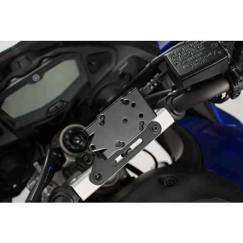 SW-Motech Crossbar GPS-Halterung Yamaha MT-07 Tracer/7/GT ('16-'22) | Schwarz