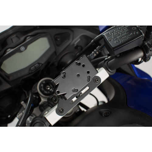 SW-Motech Soporte GPS Para Barra Transversal Yamaha MT-07 Tracer/7/GT ('16-'22) | Negro
