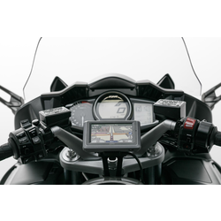 Support GPS Pour Guidon Yamaha FJR 1300 ('04-'20) | Le Noir