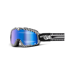 100% 100% Barstow Goggle Death Spray Mirror Blue Lens