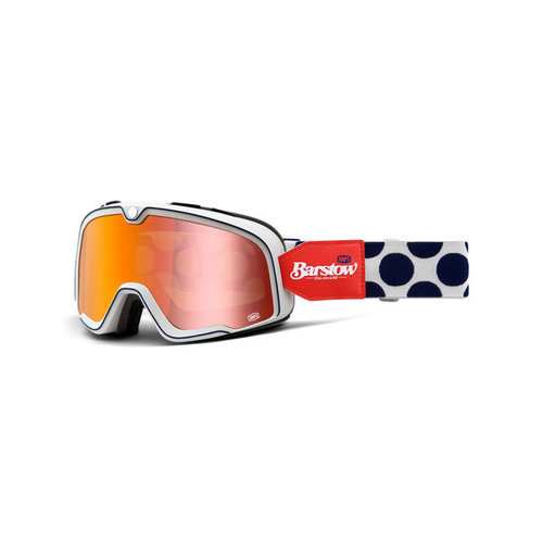 100% 100% Barstow Goggle Hayworth Mirror Red Lens