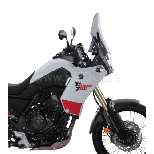 Kedo MRA Touring Screen Yamaha Ténéré 700 | Smoke Grey