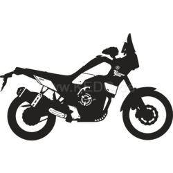 Sticker Decal Stilizzato Yamaha Ténéré 700 | Nero