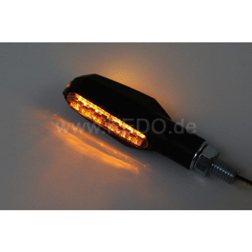 Kedo LED Miniblinker Multiface Rauchglas