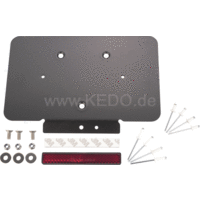 Kentekenplaatvoet met Reflector