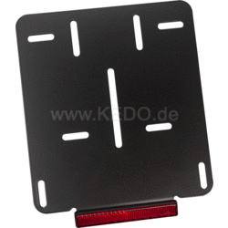 Kedo Support de Plaque D'immatriculation Pour Euro | Le Noir