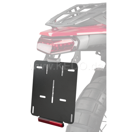 Kedo Kentekenplaathouder voor Euro | Zwart