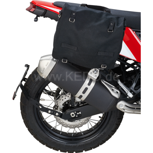 Kedo SLC Portapacchi Laterale Destro Legend Gear Borse Laterali | Nero, Verniciato a Polvere