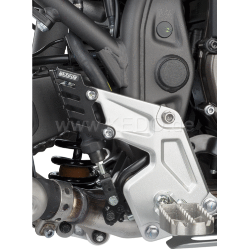 Kedo Cover per Pompa Freno Posteriore Corta Yamaha Ténéré 700 | Nero