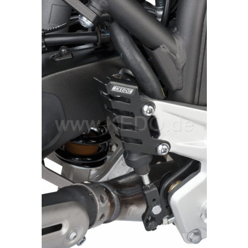 Kedo Abdeckung für Hauptbremszylinder Hinten Kurz Yamaha Ténéré 700 | Schwarz