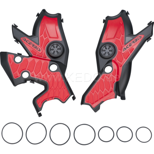 Kedo Protection de Cadre ACERBIS X-Grip Yamaha Ténéré 700 | Noir Rouge