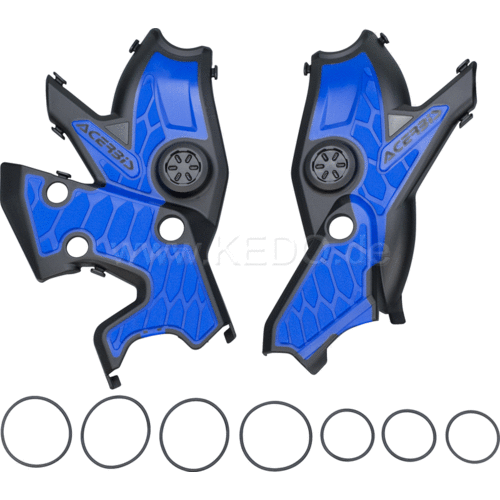 Kedo Protection de Cadre ACERBIS X-Grip Yamaha Ténéré 700 | Noir, Bleu