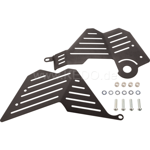Kedo Aluminium Seitendeckel Set Links/Rechts Yamaha Ténéré 700 | Schwarz
