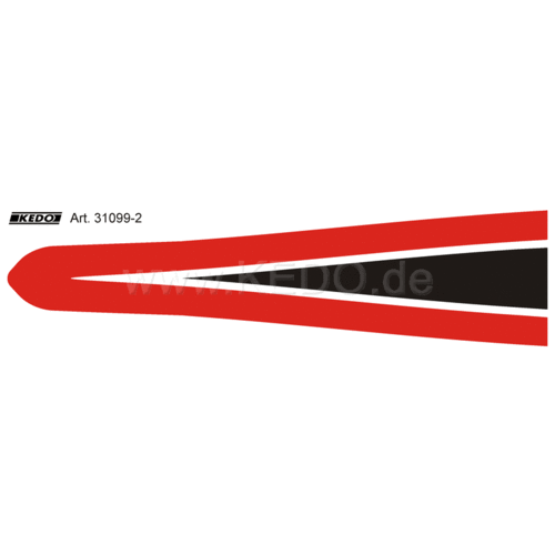 Kedo Autocollant Garde Boue Avant Yamaha Ténéré 700 | Rouge Blanc